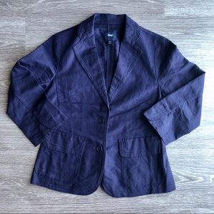 GAP Navy Linen Summer Jacket